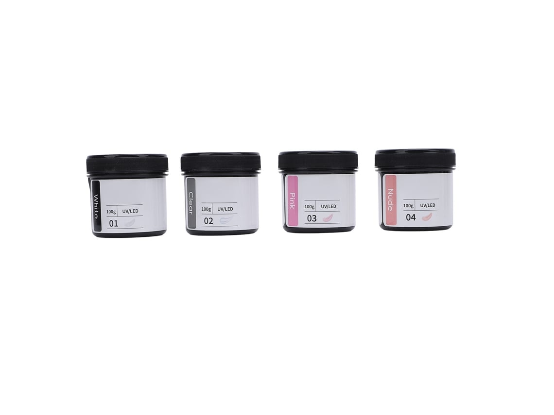 Gel De Escultura Em 3d Para Unhas Sólido Antiaderente 4 Cores 100g Grande Capacidade Para Estilo De Unhas Salão E Diy Em Casa