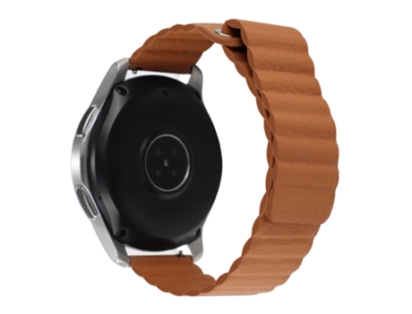 Correa de piel auténtica magnético 22mm para COROS Apex 46mm/Apex Pro/TicWatch Pro 3 - castaño
