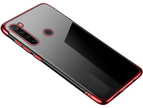 Carcasa Huawei P40 LMOBILE Transparente - Rojo