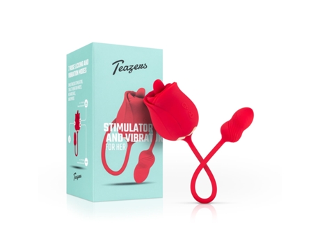 Vibrador y estimulador de clítoris Rose TEAZERS