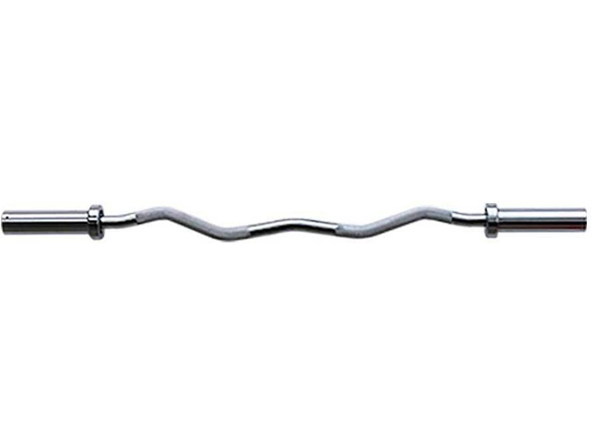 Barra Curva para Musculación SOFTEE Z Bar (Plateado - 4 Kg - 120cm)