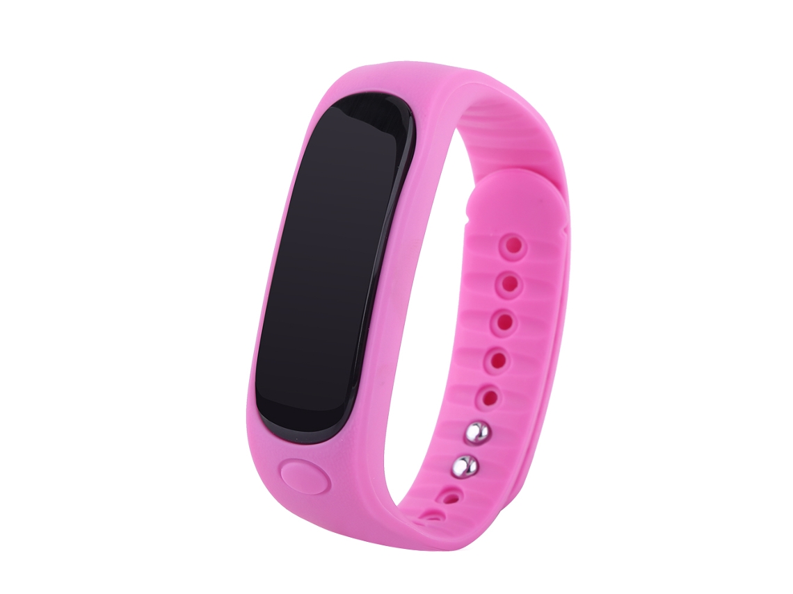 Reloj Inteligente (conexión Bluetooth, Monitorización Deportiva) Pulsera Inteligente T02 Rosa