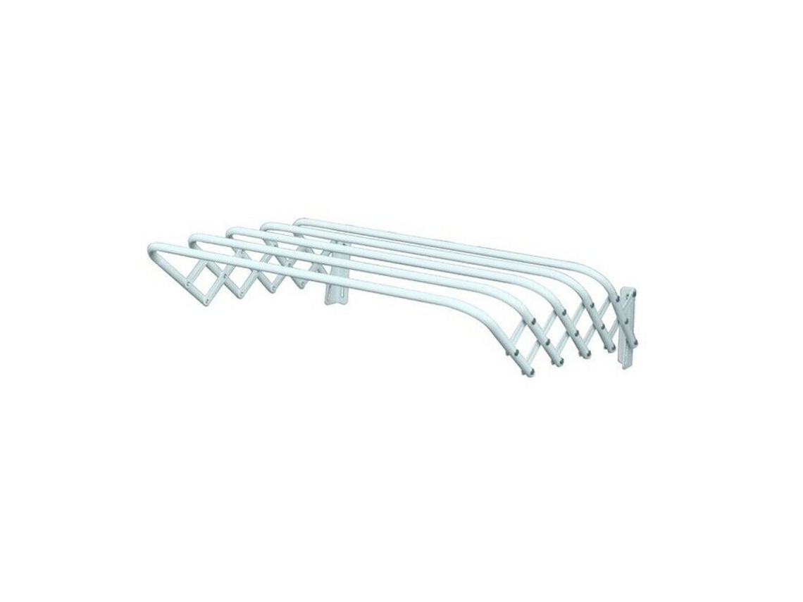 Tendedero De Pared Extensible Para Ropa Baños Interior Exterior 3M Blanco MSV