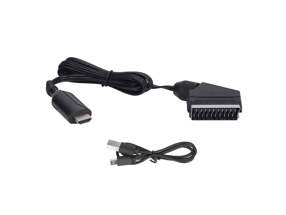 Convertidor de interfaz multimedia HD a SCART 2026 con soporte para 480i y 576i para CRT, VHS y DVD.