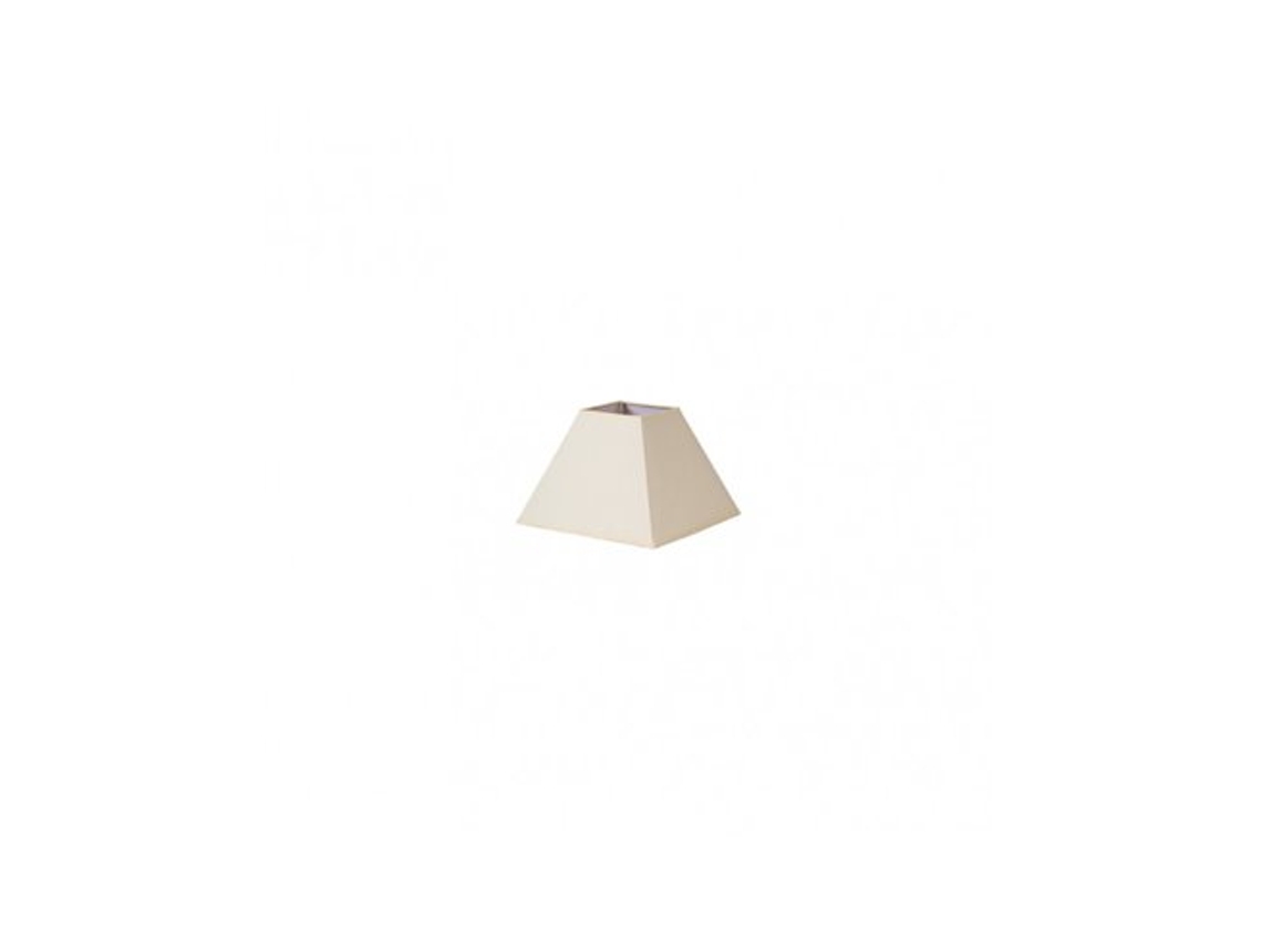 Pantalla Piramide Mezzo E27 beige 17dx8dx13h Tejido Popelin