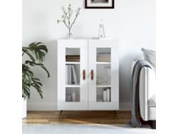 Aparador De Madera Contrachapada Blanco Brillante 69,5x34x90 Cm