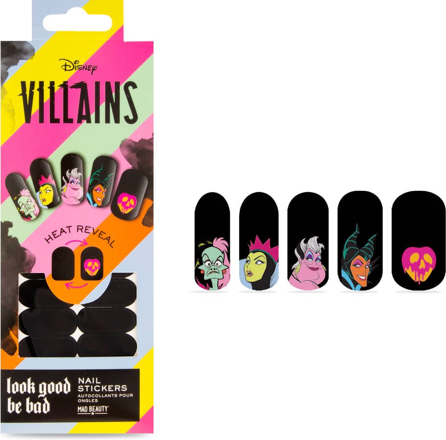 Pegatinas Para Uñas mad beauty pop villains heat nail stickers de disney villanas
