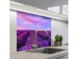 Paneles para salpicadero de cocina Lavanda - Morado - Flores - Naturaleza 80x80 cm