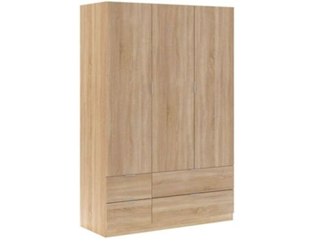 Armario HABITDESIGN LCX (Roble - Melamina - 135x200x52 cm)