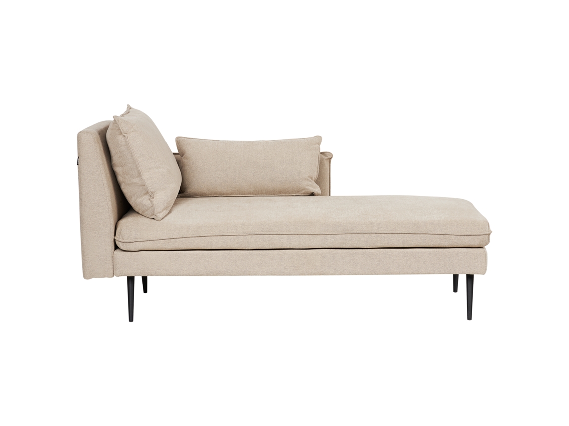 Chaise longue BELIANI Yerres de Poliéster Beige 168x87x79
