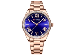 Reloj De Cuarzo Para Mujer Con Correa De Acero, Diseño Sencillo Y Números Romanos.