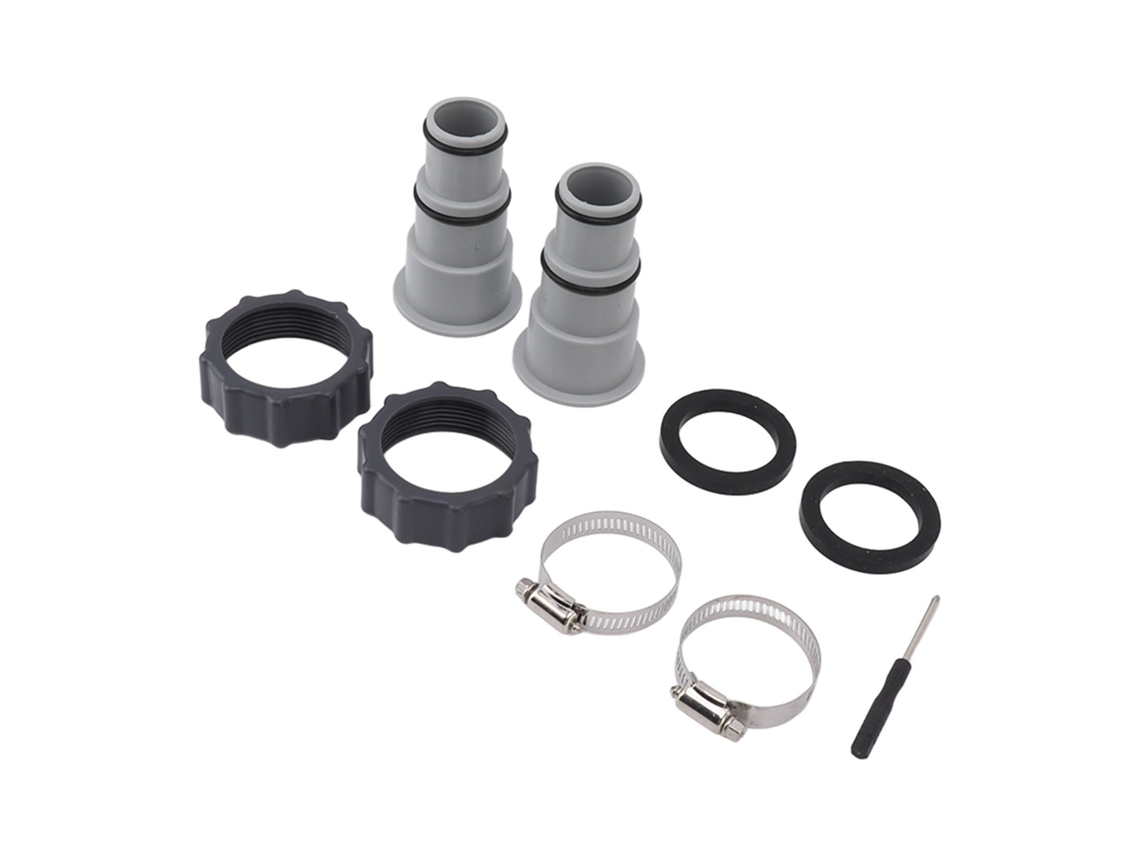 Adaptador de manguera de piscina con collar para Intex Fit Aru (2 unidades)