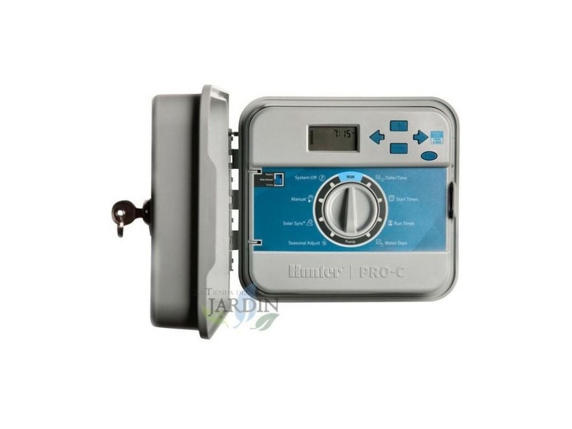 Programador de Riego Pro-C Exterior HUNTER Base 4 Estaciones HUNTER
