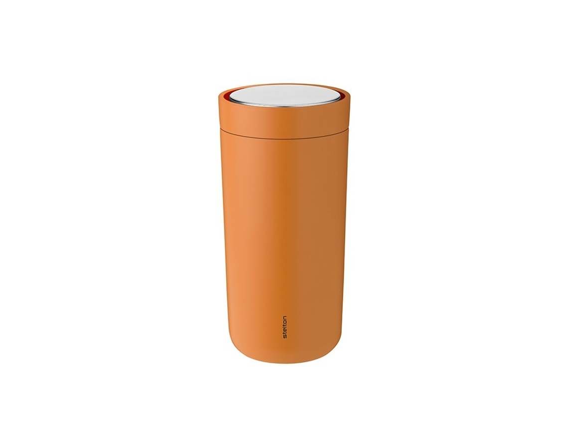 Copa TÃ©rmico Naranja Claro 400Ml - To-Go Click STELTON