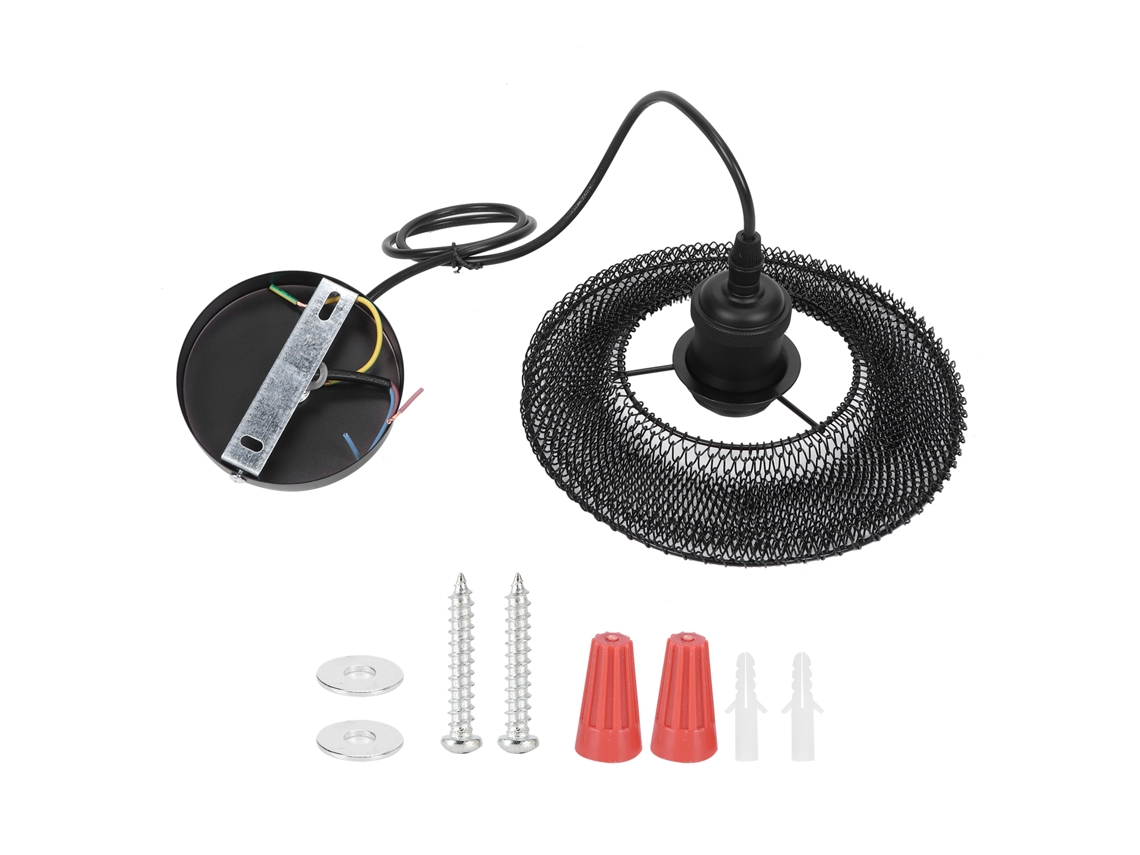 Rebe-lámpara Colgante De Hierro Forjado Led Nórdico Innovador Para Sala De Estar Decoración Ac85-265v Negro