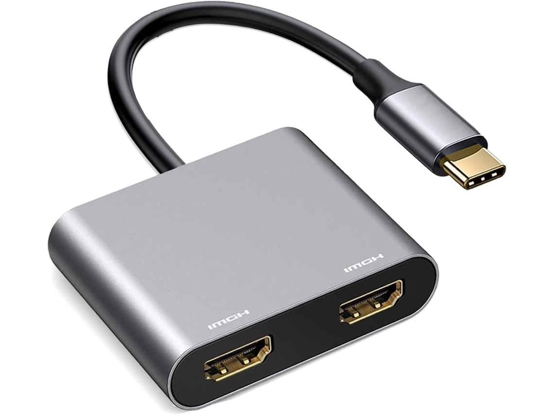 Adaptador USB C a HDMI, divisor dual de monitor 4K 60 Hz para portátiles, MacBook Air/Pro, Digitallab