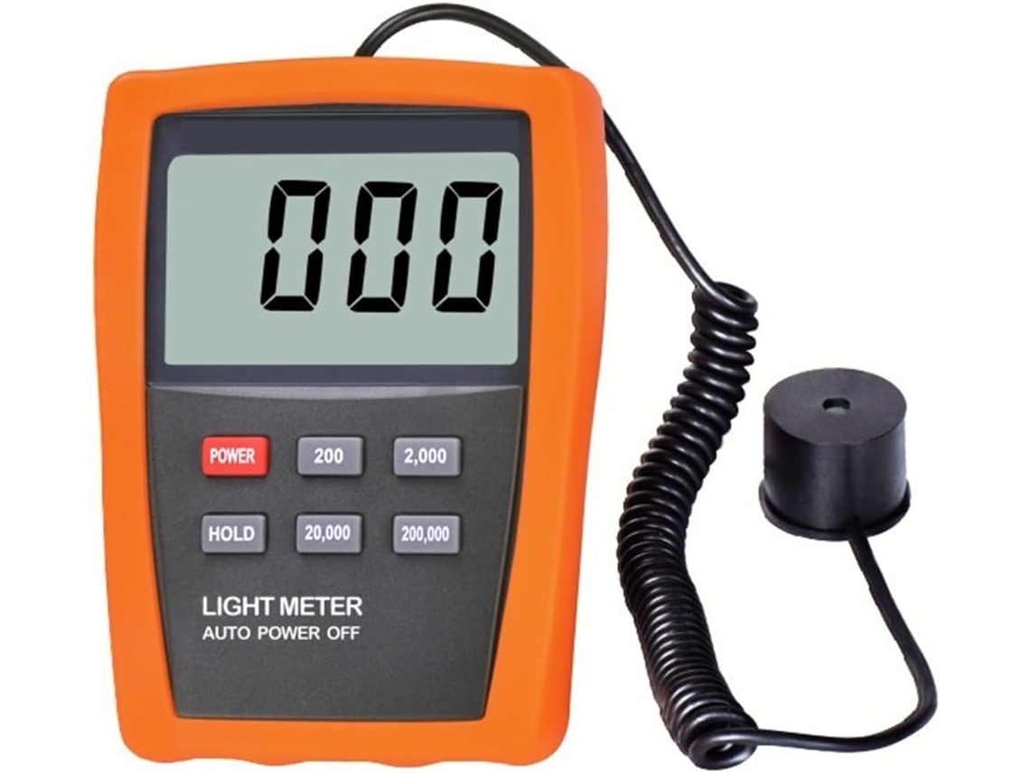 Medidor De Luz Lcd Digital De 10-200000 Cd/m2 Con Detector De Brillo