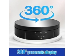 Tornamesa Eléctrica 360 Grados Giratoria Para Mostrar Joyería Maquillaje Modelos Con 4 Modos De Alimentación