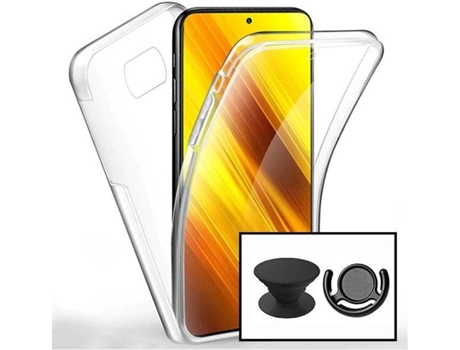 Funda Xiaomi Poco X3 Pro PHONECARE 360° Impact Protection Transparente y Negro