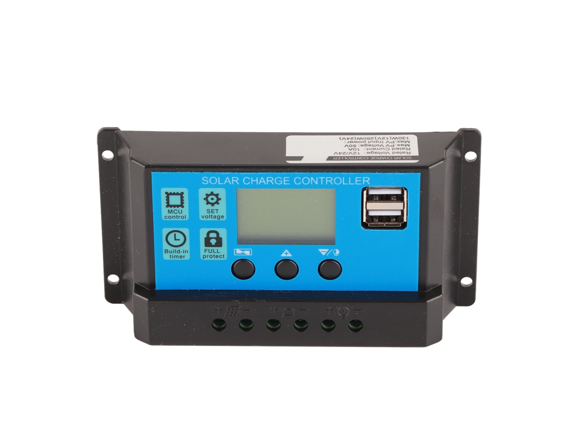 Controlador Solar Pwm Con Pantalla Lcd Para Paneles Solares 12v 24v Lámparas De Calle Inteligentes