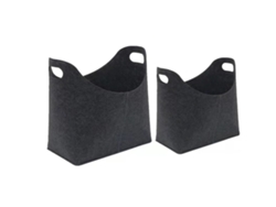 Cesta cuadrada de fieltro, con patas, plegable Kofihety