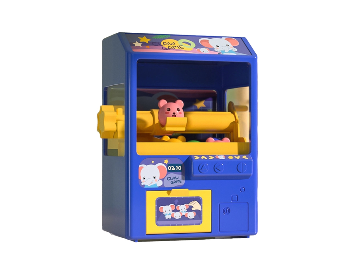 Máquina De Garra Mini Para Muñecas Con Música Y Luz Juguete Educativo Para Niños Azul