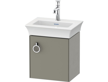 DURAVIT Tulip blanco, mueble de tocador colgado en la pared, ancho 384 x fondo 298mm, con 1x tope de puerta a la derecha, con tirador, WT4250R