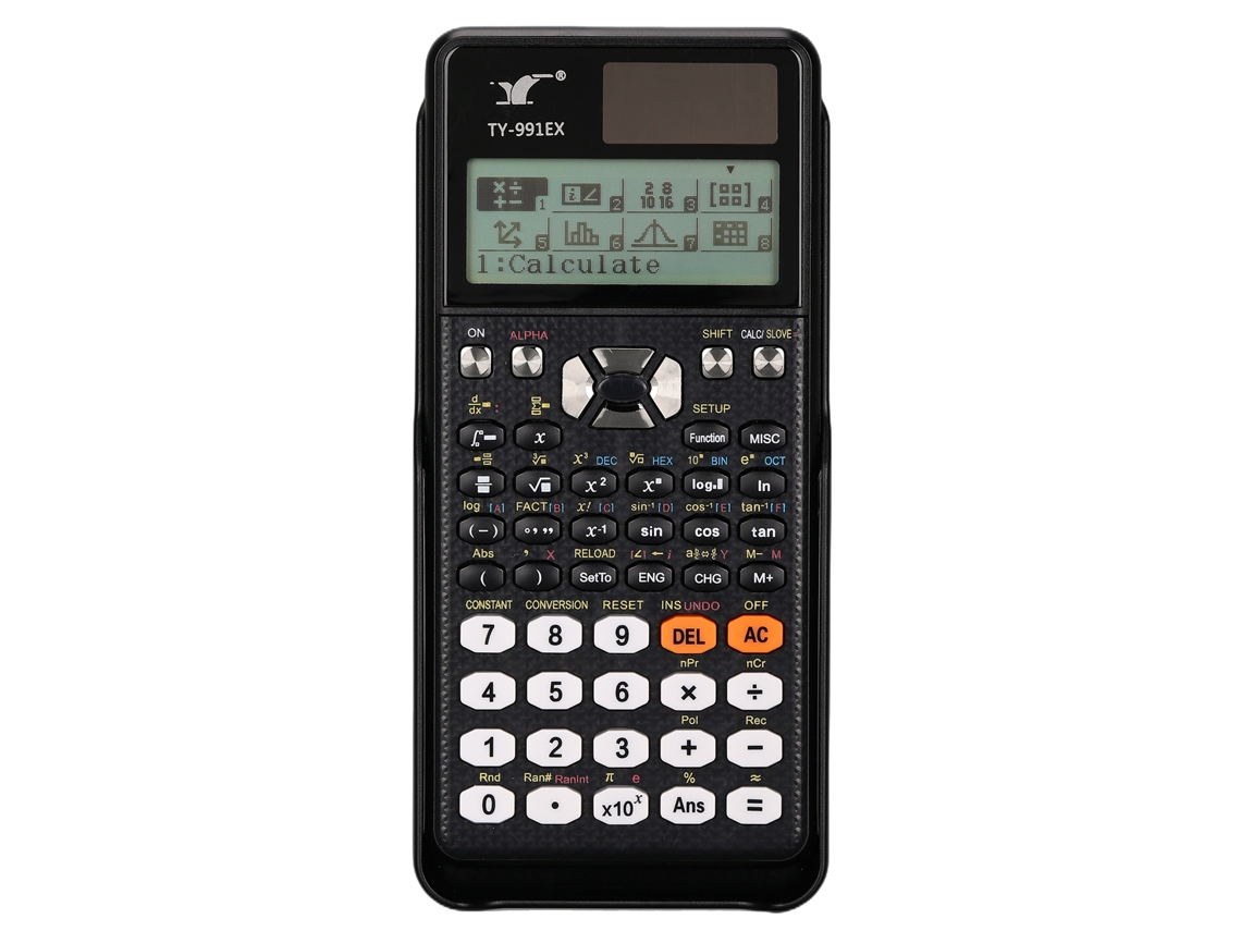 Calculadora Científica Ty-991ex Con 552 Funciones, Pantalla Hd De 192*63 Y Doble Batería Para Estudiantes Y Profesores.