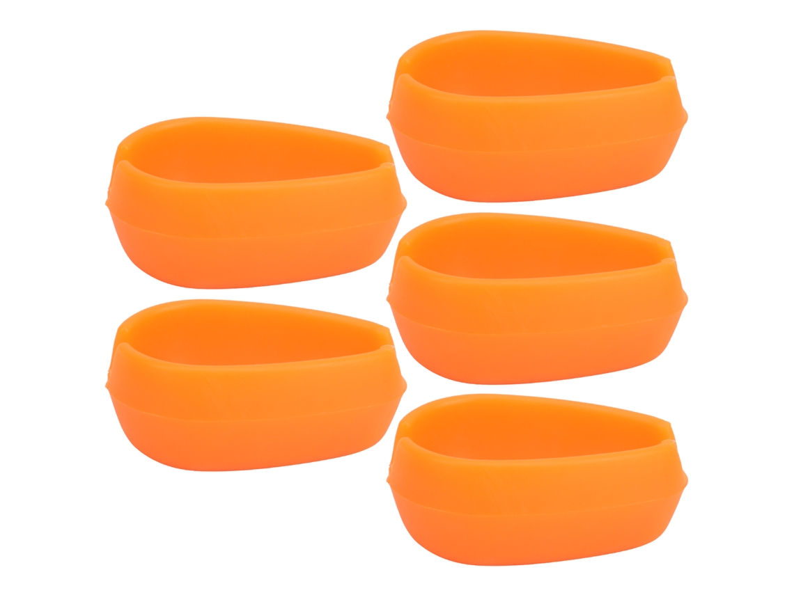 Danu26-5pcs Molde De Cebo Para Pesca Inline Method Feeder Elástico Silicona No Tóxico Equipo De Pesca Para Carpa Naranja