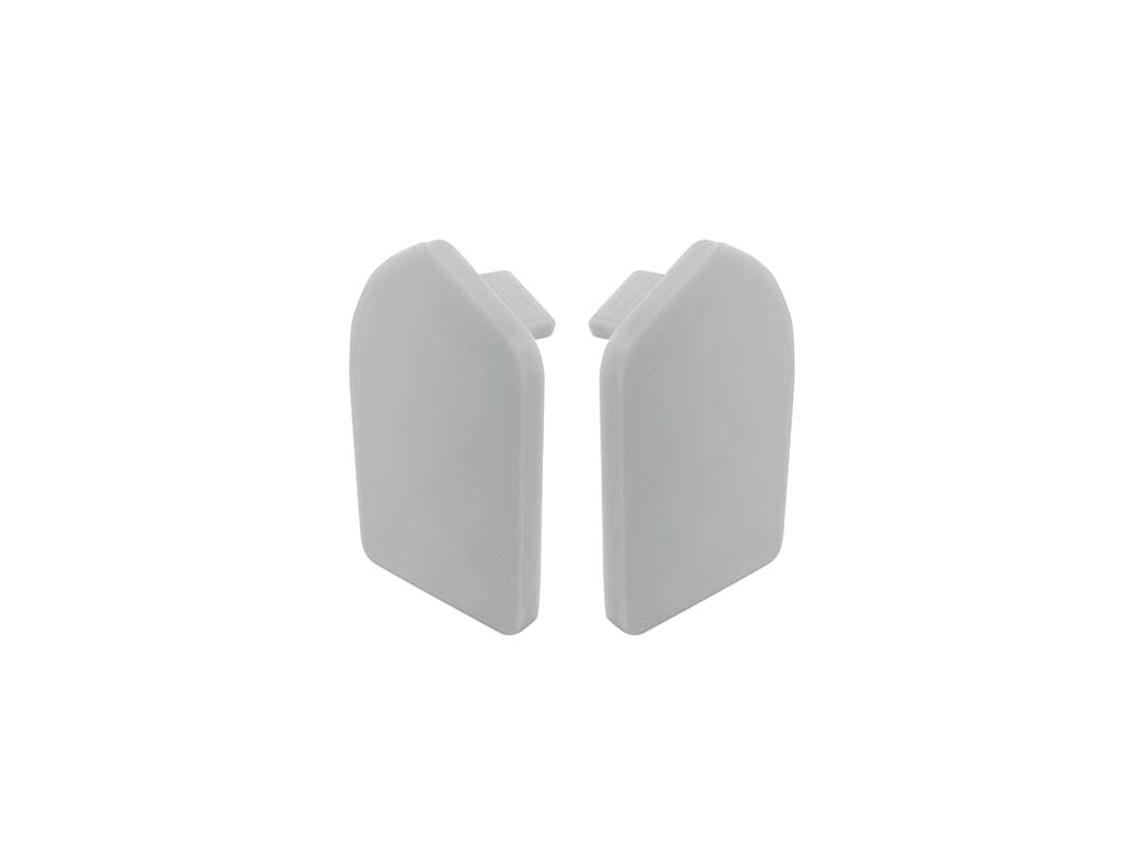 Perfil de peldaño de escalera Renoplast® V Led para pisos de resina, grafito, perfil de borde de escalera