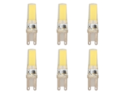 2026-6pcs Bombilla Led G9 Cob Regulable Reemplazo Profesional Para Lámparas De Pared Y Mesa 220v