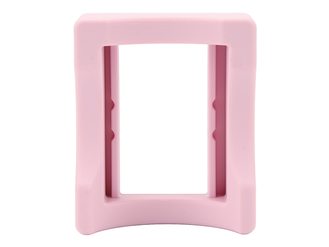 Portavasos de silicona antideslizante rosa con ranura