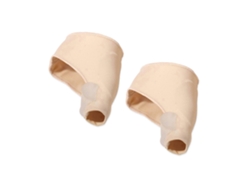 Corrector de rodilla con gel y separador de dedos, Lycra + silicona.