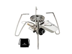 Hornilla De Gas Portátil Con Encendido Eléctrico Para Camping, Barbacoas Y Picnics, Plegable, De Acero Inoxidable, 3300 W.