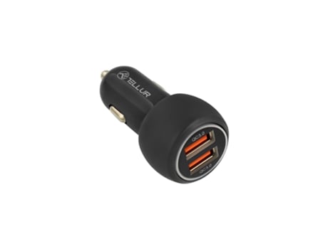 Cargador de coche TELLUR FCC8 6A 36W (QC 3.0 + QC 3.0) negro
