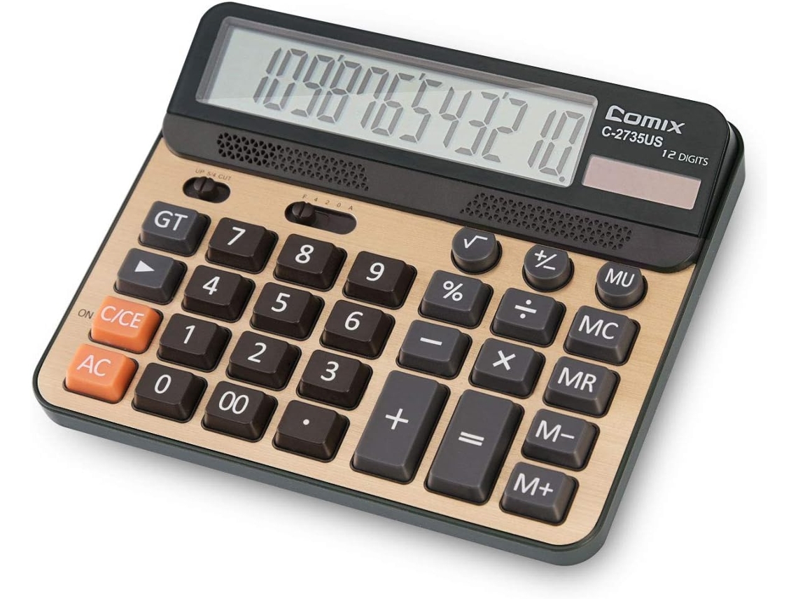 VIVILIYYA Calculadora Padrão De 12 Dígitos Com Tela Lcd Grande