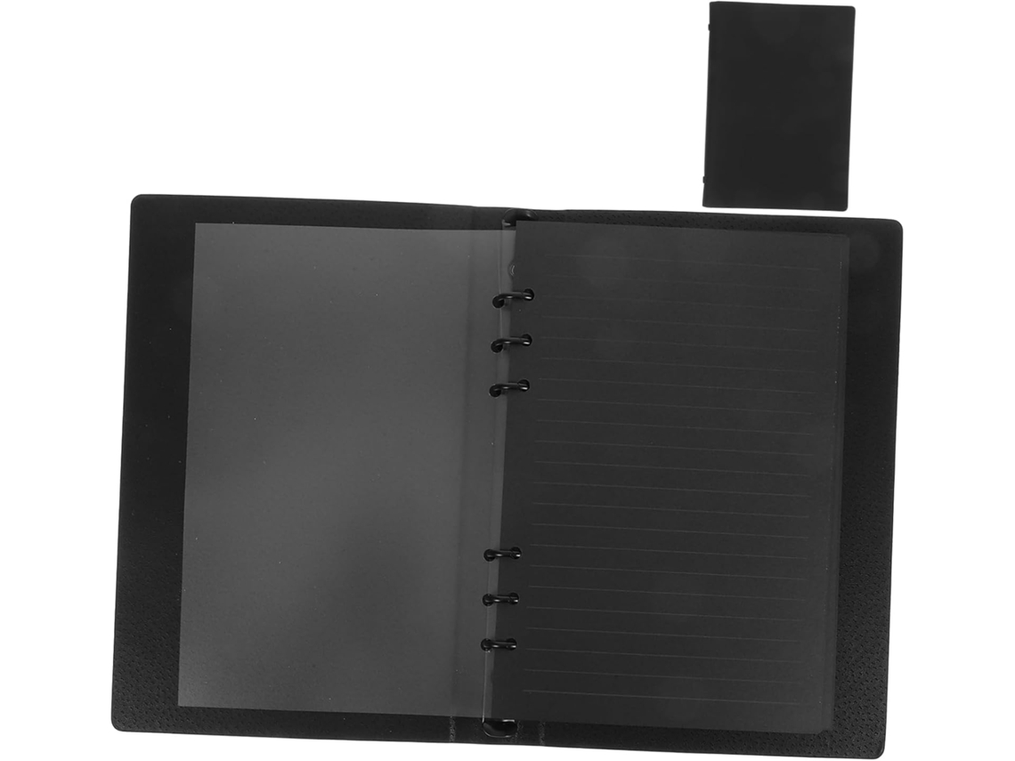 Libreta multifuncional con cubierta de PU, bloc de notas portátil para hojas sueltas, pequeño y elegante, ideal para Gokoco