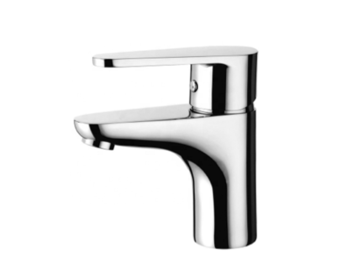 Grifo De Lavabo Con Repisa 65 Níquel Cepillado Colección Eas