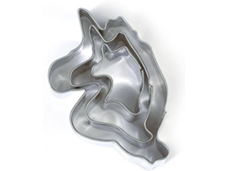 Cortador de Galletas GRAINE CRÉATIVE Unicornios (Acero - 3 Un)
