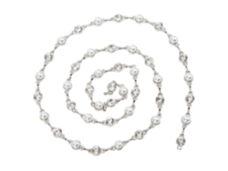 Cinta Con Borla De Perlas Y Diamantes De Imitación, 1 Yarda (1 Cm) De Alto Brillo, Ideal Para Manualidades, Accesorios Y Regalos.