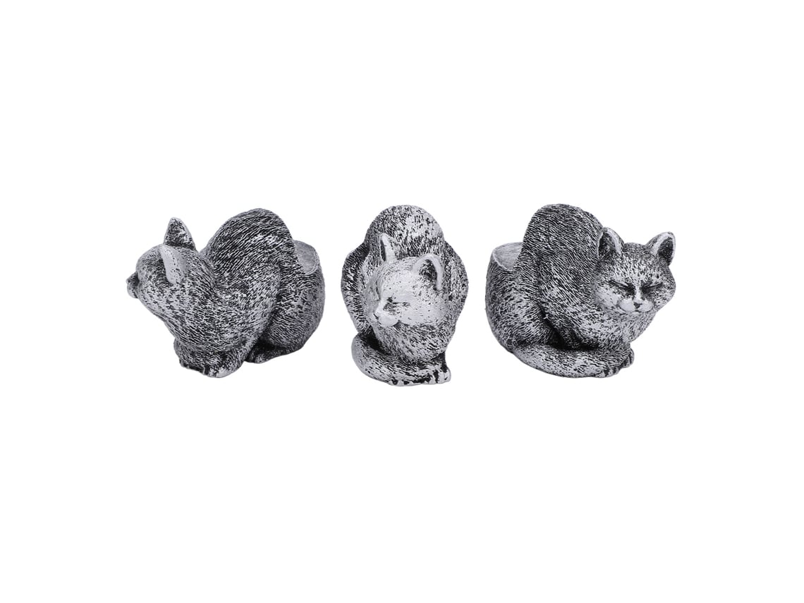 Piezas De Macetas De Resina Con Patas De Animales, Estatuas Elevadoras Para Decoración De Interiores Y Exteriores, Gato Durmiendo