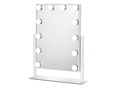 Espejo de Maquillaje UNIQ New York Mega con 12 Bombillas - Blanco