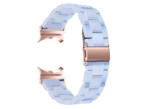 Correa de acero inoxidable con hebilla para Samsung Galaxy Watch 5 40mm/44mm/Watch 5 Pro 45mm - azul claro