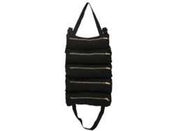 Bolso De Almacenamiento Para Herramientas Multifuncional De Lona Con 5 Bolsillos Cremallera Negro Organizador Roll