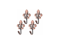 KOFIHETY Juego de 4 Ganchos Decorativos para Pared, Forma de Flor, Incluye Tornillos