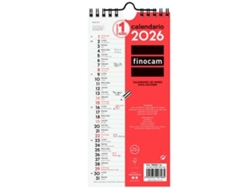 Calendario de pared de papel Finocam 2026 11 x 23,5 cm