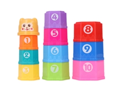 Empilhamento Infantil Xícara Com Números Letras Sininho Brinquedo De Banho 6m+