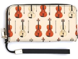 Cartera Cuero Con Cremallera Para Mujer Diseño Estampado
