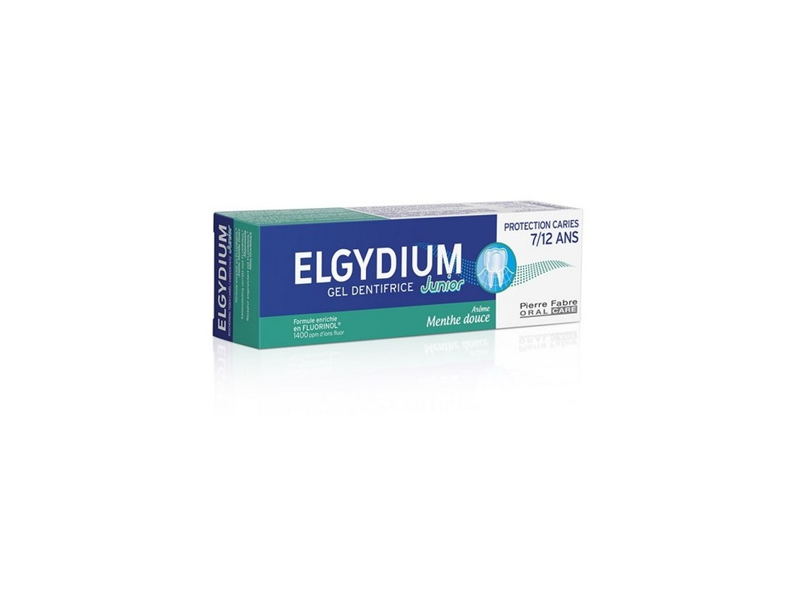 Pasta de Dientes ELGYDIUM Júnior Menta Suave Proteção Cáries 50ml