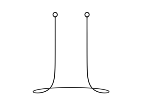 Correa de Seguridad Cable de Silicona para Auriculares Negro
